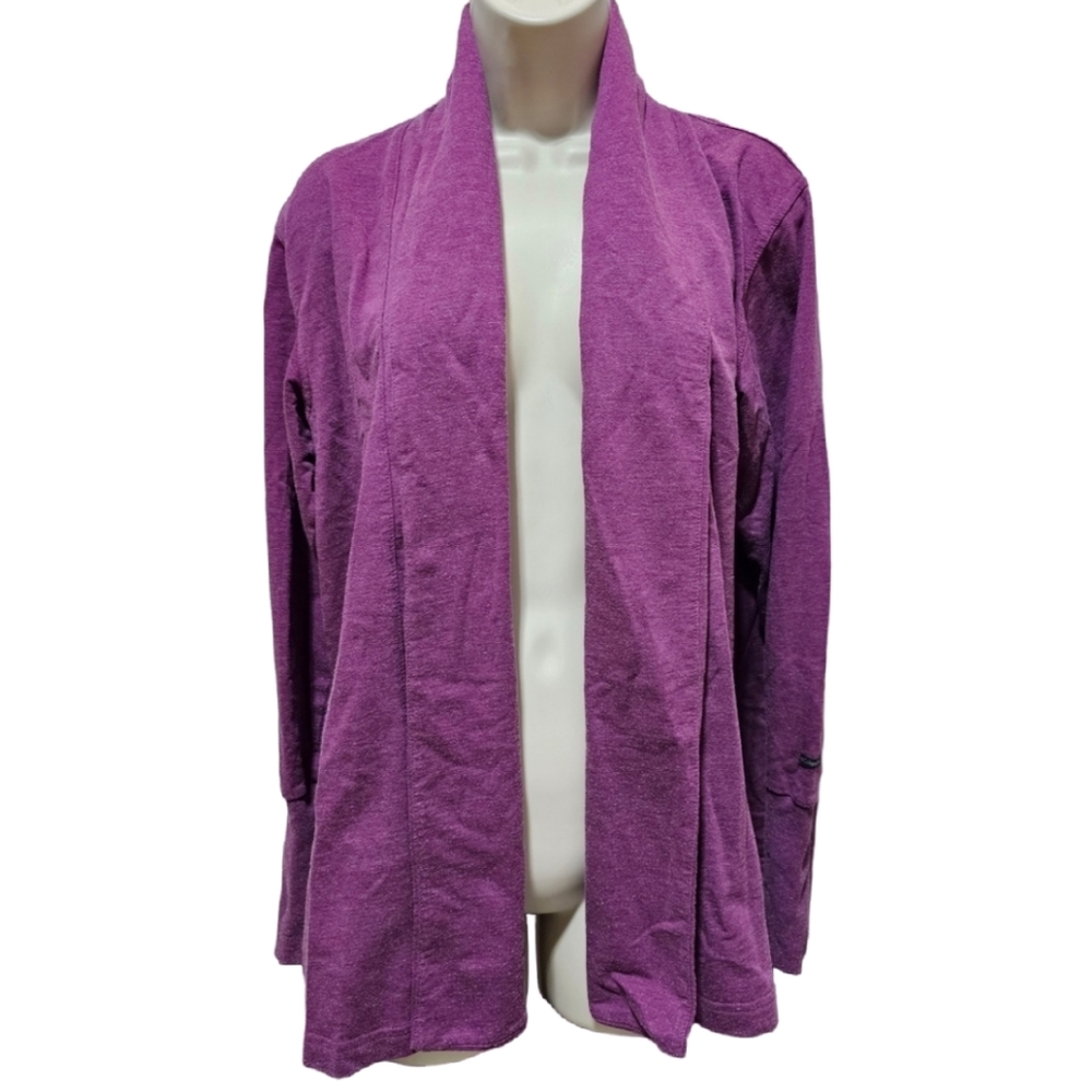 Women's Columbia Purple Open Front Cardigan